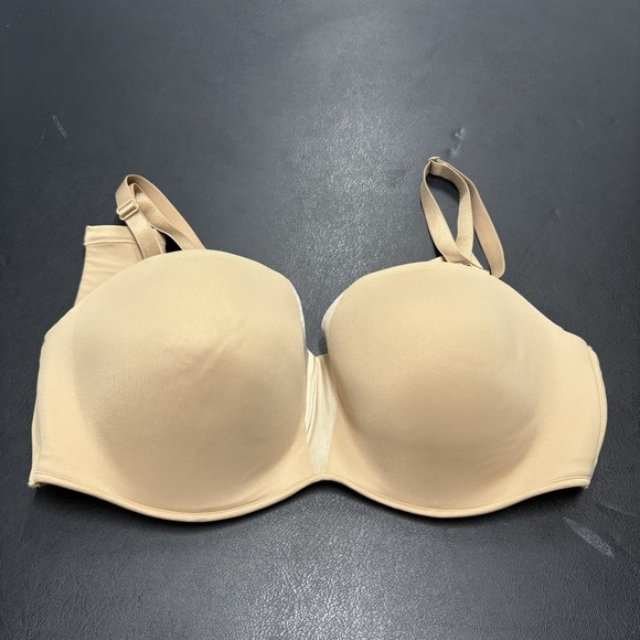 Soma Women's Stunning Starlet Strapless Bra Removable 42C Beige Adjustable - Picture 1 of 5